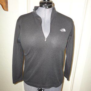 THE NORTH FACE Women's Black Long Sleeve Quarter Zip Pullover Size M